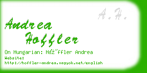 andrea hoffler business card